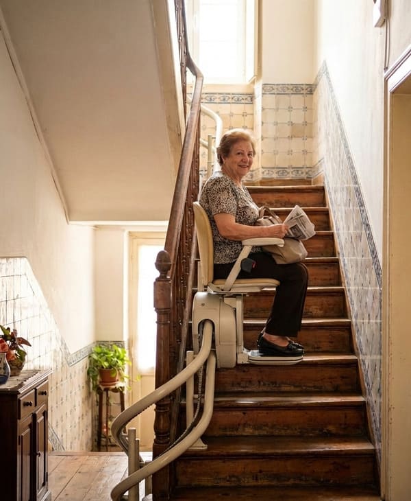 cadeiras elevatórias para escadas estreitas